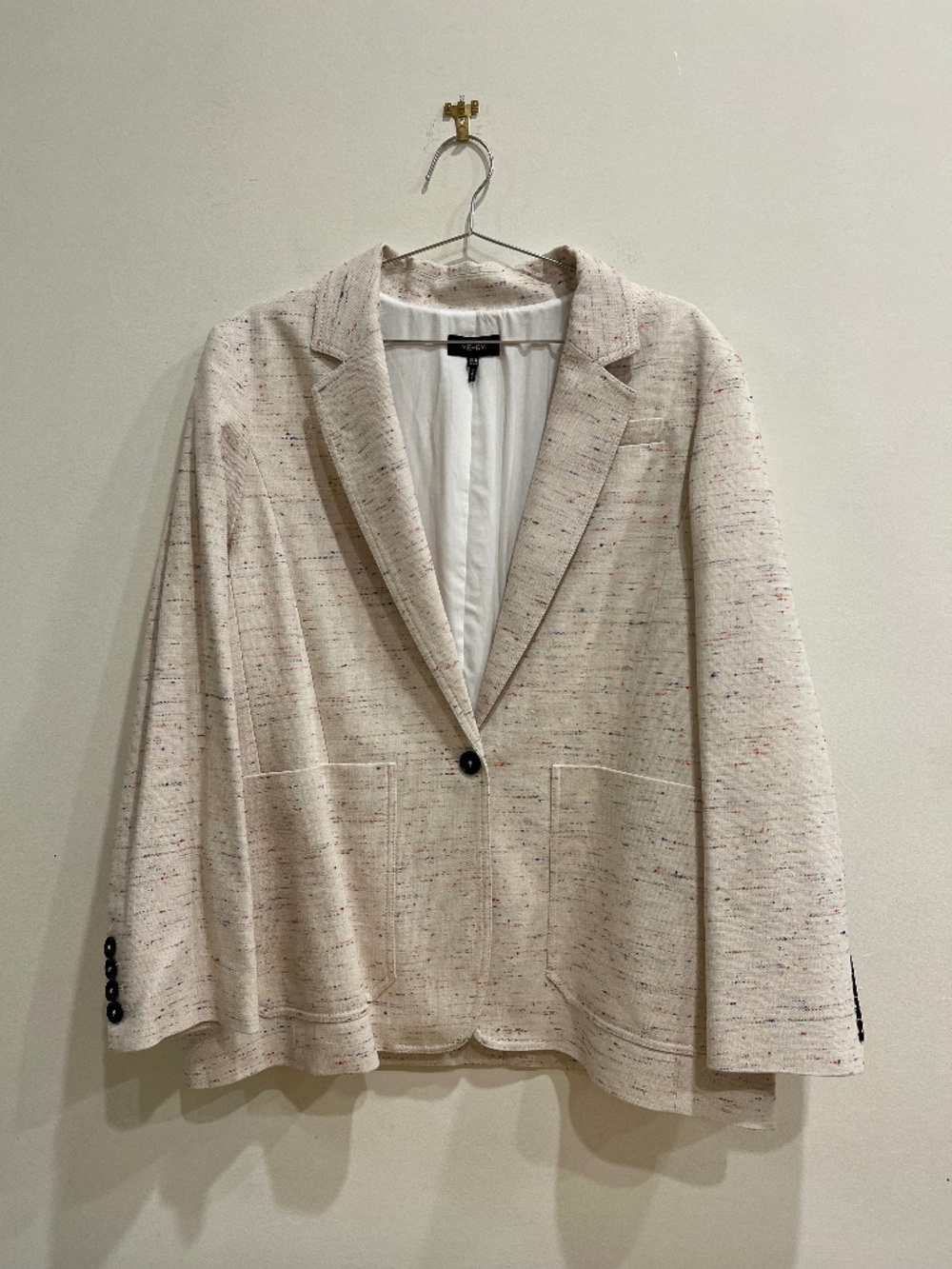 ME+EM Wear With Everything Tutti Fruity Cream Blazer Women's US 14 NWT